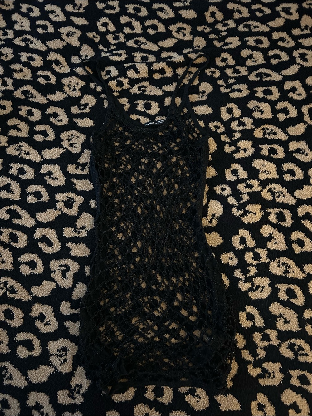 Pull & Bear Black Beaded Beach Cover up